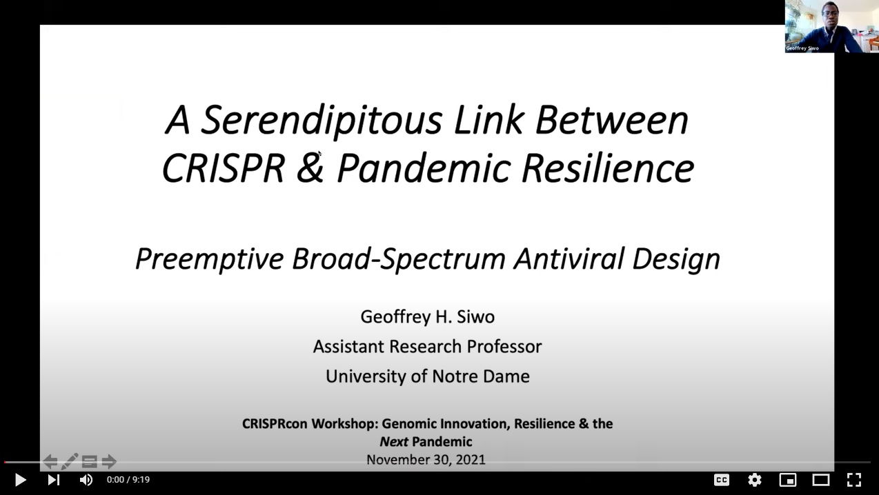 CRISPRcon Workshop: Genomic Innovation, Resilience & the Next Pandemic 